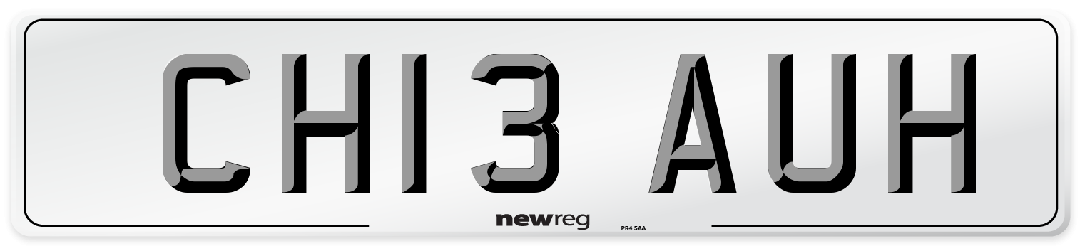 CH13 AUH Number Plate from New Reg